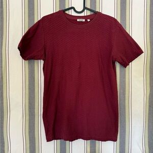 MARCS Burgundy Short Sleeve Tee